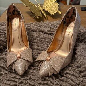 Ted Baker Asellys Pumps - Rose Gold Sparkle